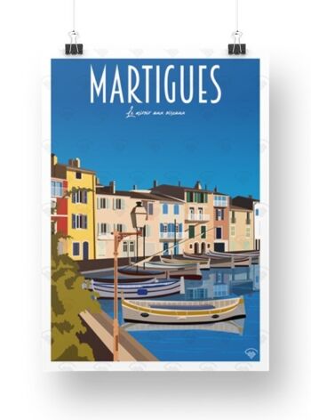 Martigues - Miroir aux oiseaux 30 x 40 cm