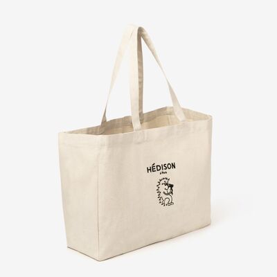 Maxi shopping bag, cotone riciclato - Ojai (naturale)