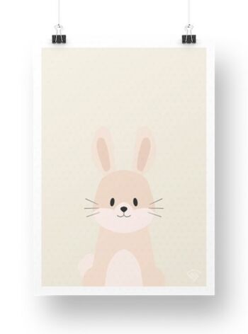 Affiche Lapin - Sable