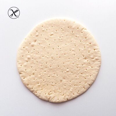 MDALEN Bases de Pizza Sin Gluten, 6 Bolsas de 2 unidades, 23.5 cm de diámetro, Sin Lactosa, Sin PLV, Sin Aceite de Palma, Apto para Celíacos, Elaboradas en España