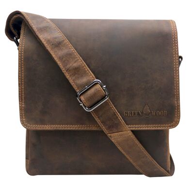 Jost Leather Bag Borsa a spalla da donna Borsa piccola da uomo Vintage - Kaki