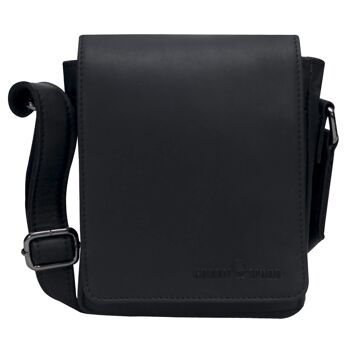 Rami Mini Sac En Cuir Femmes Petit Sac À Bandoulière Téléphone Portable Hommes - Noir 5