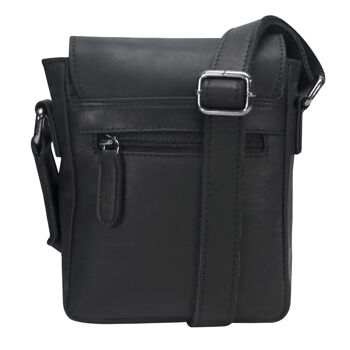 Rami Mini Sac En Cuir Femmes Petit Sac À Bandoulière Téléphone Portable Hommes - Noir 6