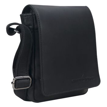 Rami Mini Sac En Cuir Femmes Petit Sac À Bandoulière Téléphone Portable Hommes - Noir 8