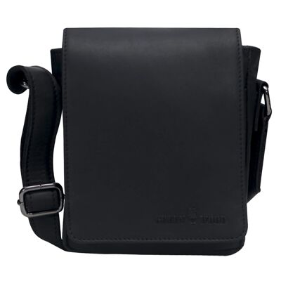 Rami Mini Sac En Cuir Femmes Petit Sac À Bandoulière Téléphone Portable Hommes - Noir