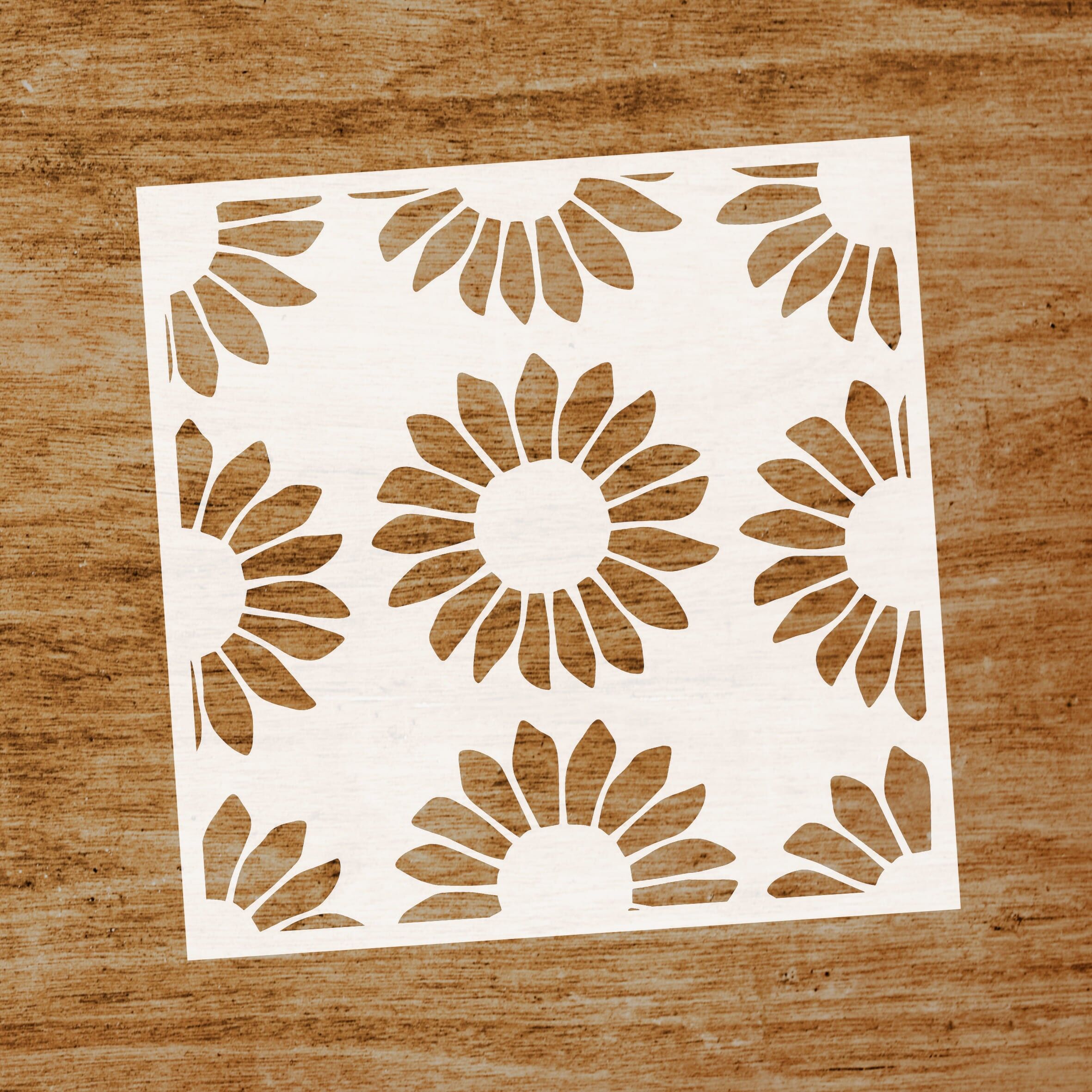 Schablone Sonnenblumen