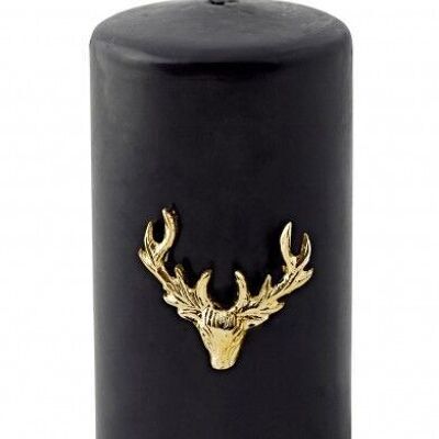 Candle pin gold elk set of 3 4.5 cm