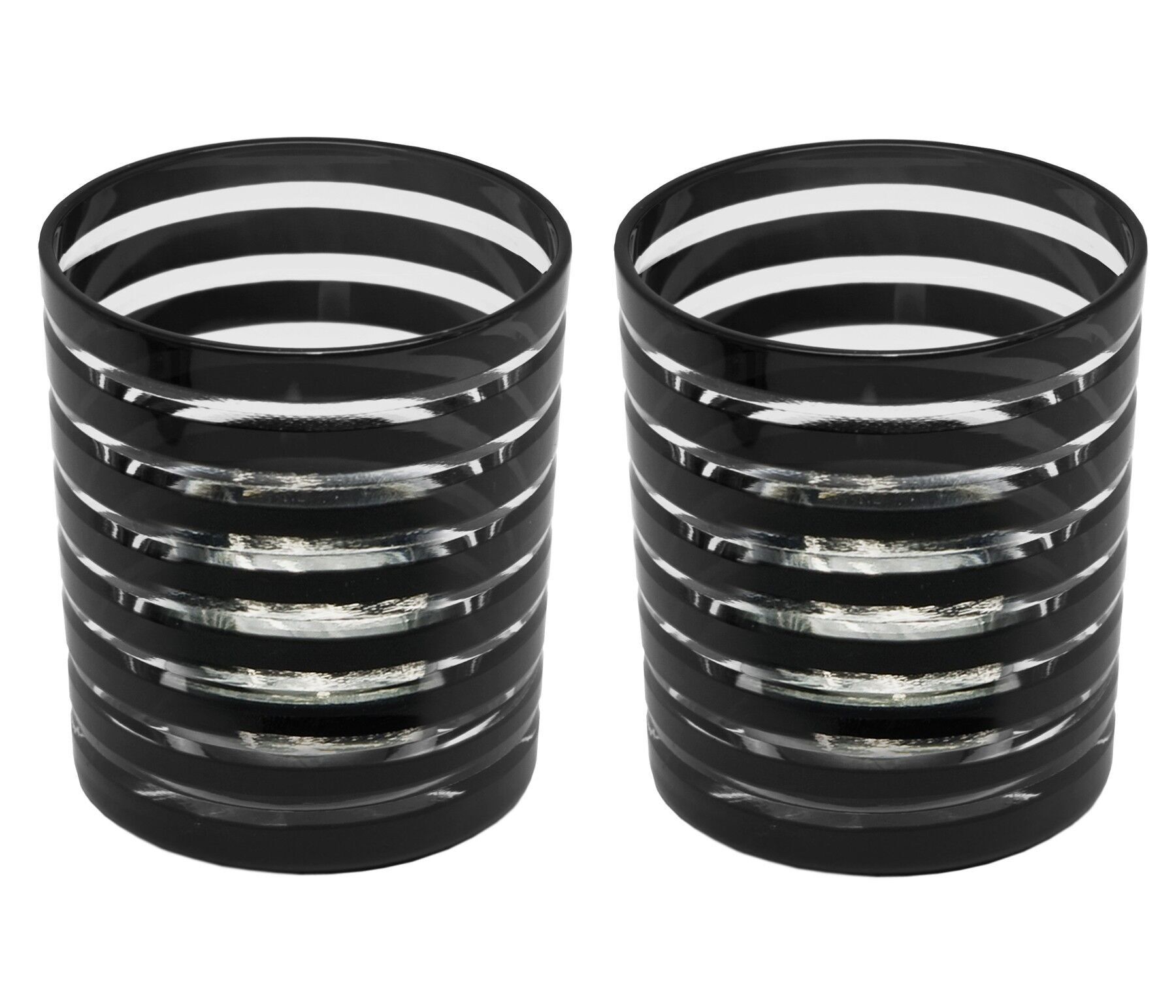 Becher Nelson schwarz 2er Satz H 9 cm