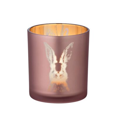 Tea light rabbit Ø 7 cm, H 8 cm