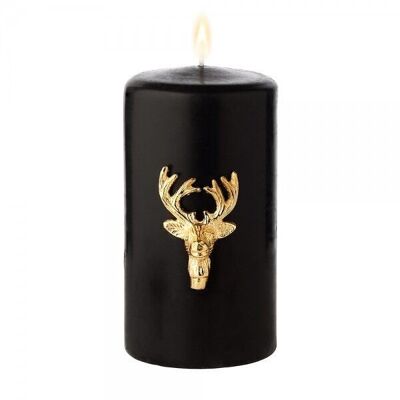 Candle pin moose set of 3 gold 6 cm
