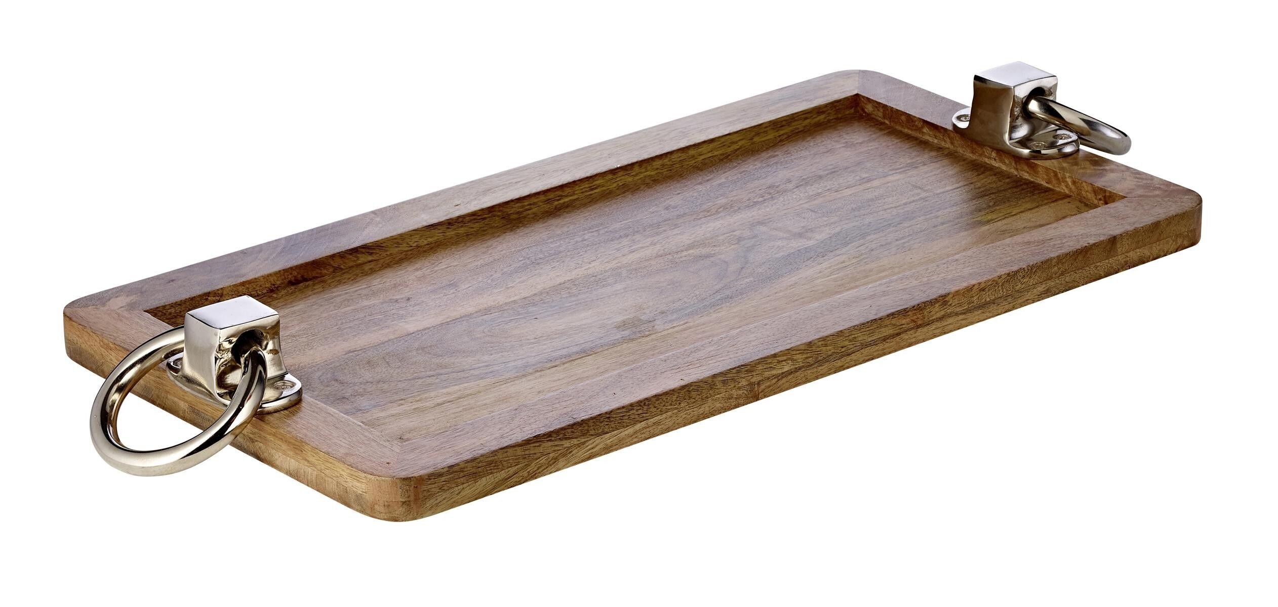 Mango wood tray BOBBY 60x20 cm