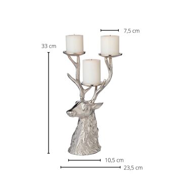 Chandelier cerf Lu H 32,5 cm 3