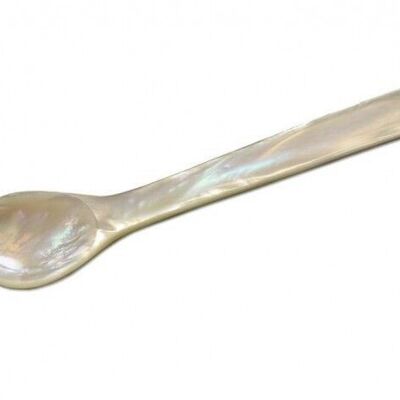 Egg spoon mother of pearl round L 11 cm