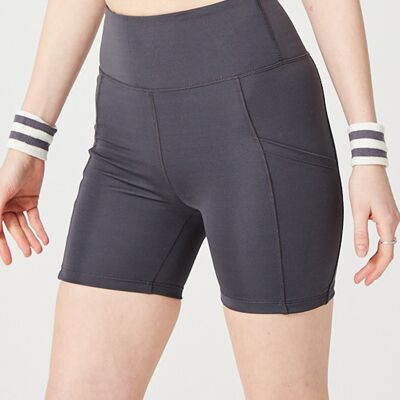 SHORT ACTIVEWEAR AVEC POCHES SANS COUTURES - GRIS