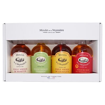 Discovery box 4 Walnut / Hazelnut / Almond / Peanut oils - 10 cl
