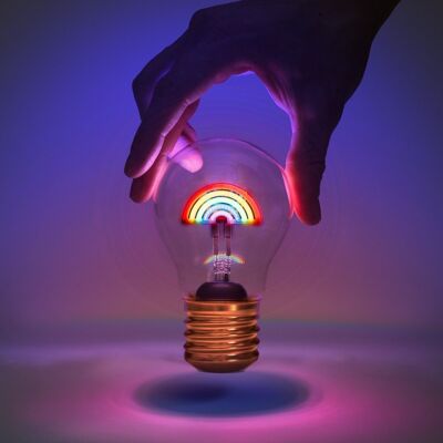 cordless light bulb (rainbow)