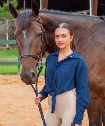 Chemise d'équitation à nouer devant 8