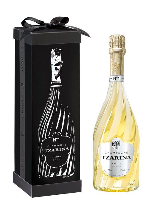 Champagne Tsarine - Tzarina Brut Coffret Nœud - 75cl