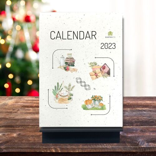 Handmade Tree Free Desktop Upcycled Calendars 2023 - Special Moments Design