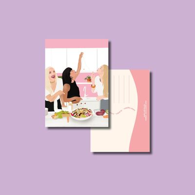 Pasta girls card