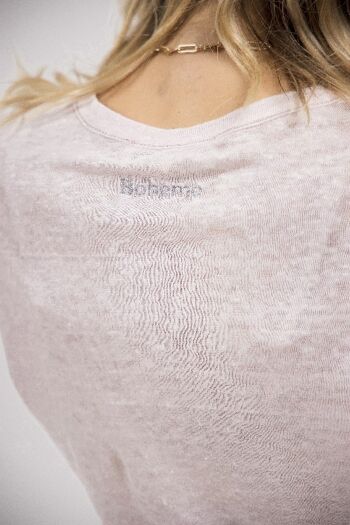 T-shirt Bohème rose pastel 3