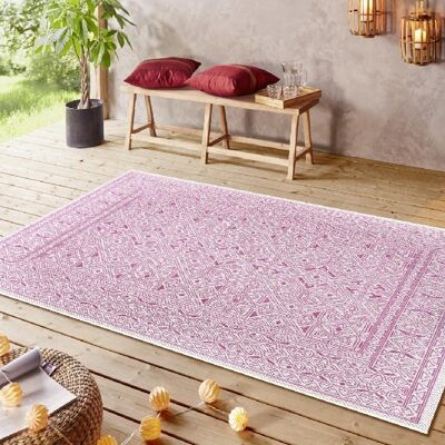 Design In- and Outdoor Carpet Cuadrado Pink Cream