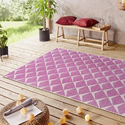 Design Indoor and Outdoor Carpet Escala Pink Cream