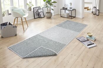 Tapis réversible Bornéo Vert 1