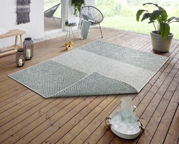 Tapis réversible Bornéo Vert 2