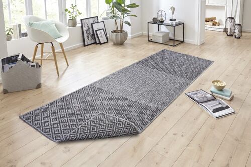 Reversible carpet Borneo Silver Night