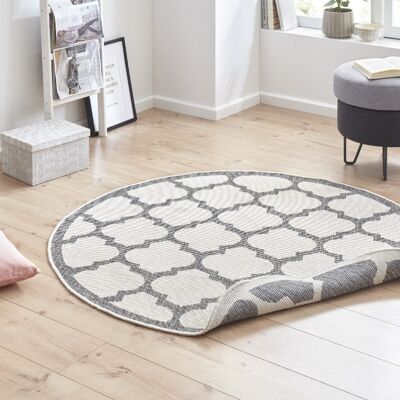 Tapis réversible Indoor & Outdoor Palermo rond