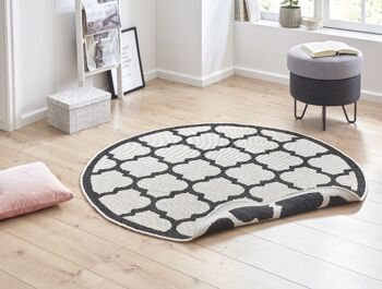 Tapis réversible Indoor & Outdoor Palermo rond 2