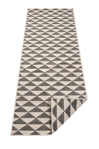 Tapis réversible Tahiti Gris Crème 3