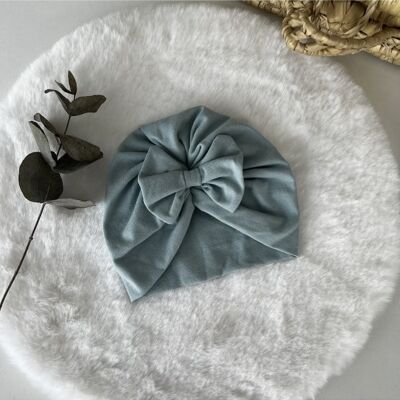 Handmade cotton jersey turban beanie