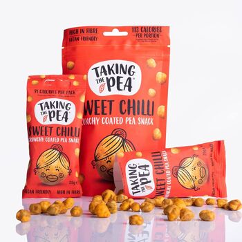 Sweet Chilli - snacks de pois enrobés croquants - végétaliens - 12 x 25g 2