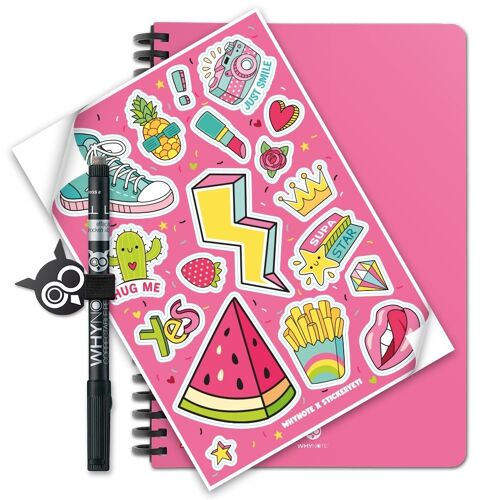 Bloc-note réutilisable - Limited Edition - A5 - Girly
