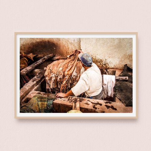Affiche / Photographie - La Tannerie | Marrakech Maroc 30x40cm