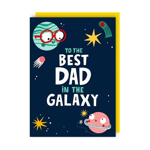 Galaxy Father's Day Card pack of 6