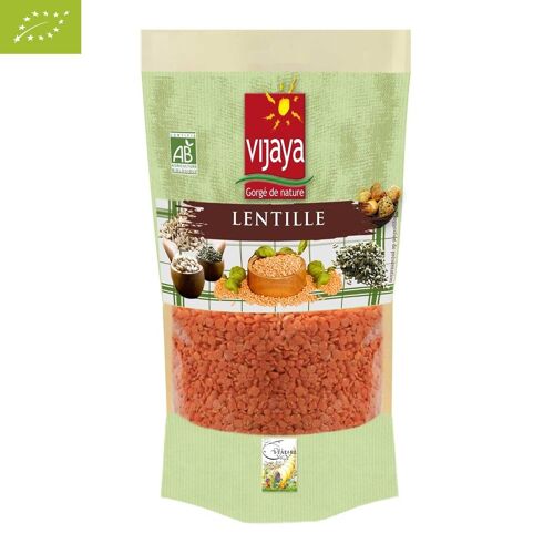 Lentille Corail - FRANCE - 500g - Bio* (*Certifié Bio par FR-BIO-10)