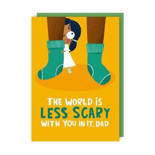 Less Scary Father's Day Card pack of 6