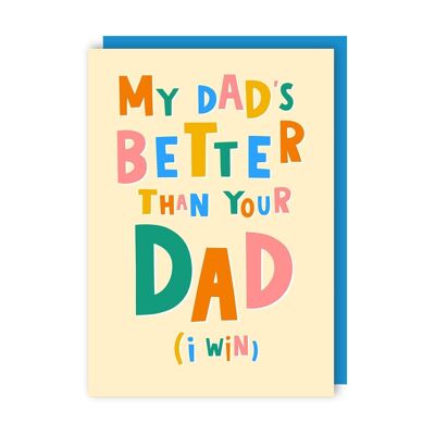 My Dad's Better Father's Day Card 6er Pack