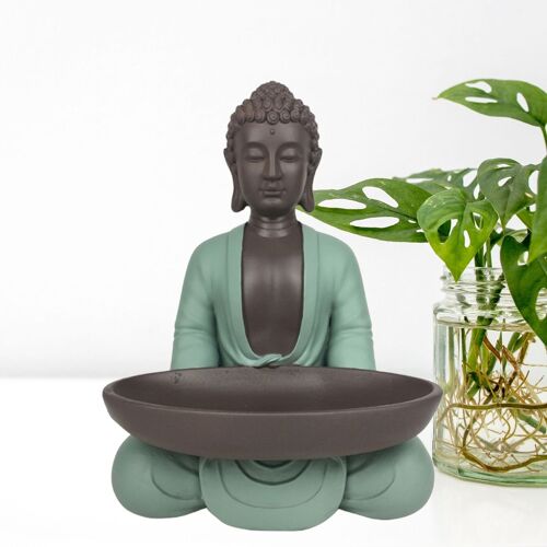 Statuette Vide Poche Boudha – Décoration Zen et Feng Shui – Pour Créer une Ambiance Relaxante et Spirituelle – Idée Cadeau Porte-Bonheur