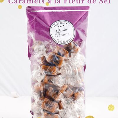 Caramels in foil with fleur de sel from the Ile de Ré - 270gr bag