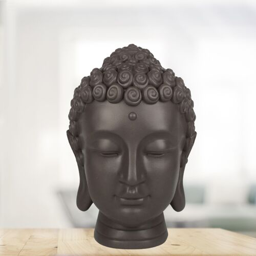Statue Tête Boudha – Décoration Zen et Feng Shui – Pour Créer une Ambiance Relaxante et Spirituelle – Idée Cadeau Boudha Porte-Bonheur