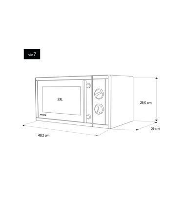 Micro-Ondes et Grill (dont Ecotaxe d'un montant de 2,5) VIO7 4