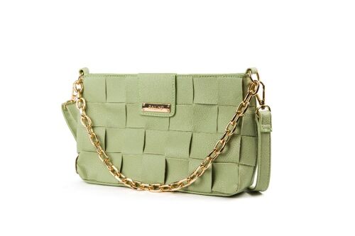 Tusa Weave Crossbody Light Green