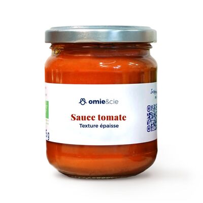 Salsa de tomate de textura espesa