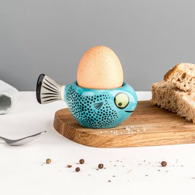 Blue Fish Egg Cup
