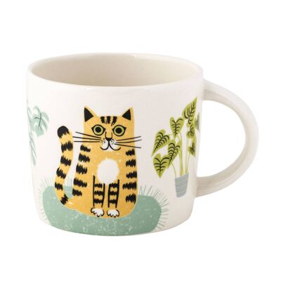 Handgemachte Keramik-Katze-Becher