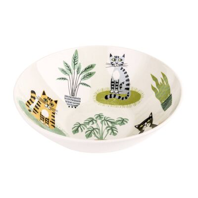 Handmade Ceramic Cat Serving Bowl